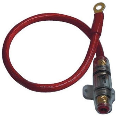 XSCORP XSCORP K4R 18 in. 4GA Power Cable with AGU in Line Fuseholder - Red K4R